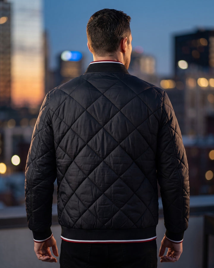Demetrio Quilted Bomber Jacket