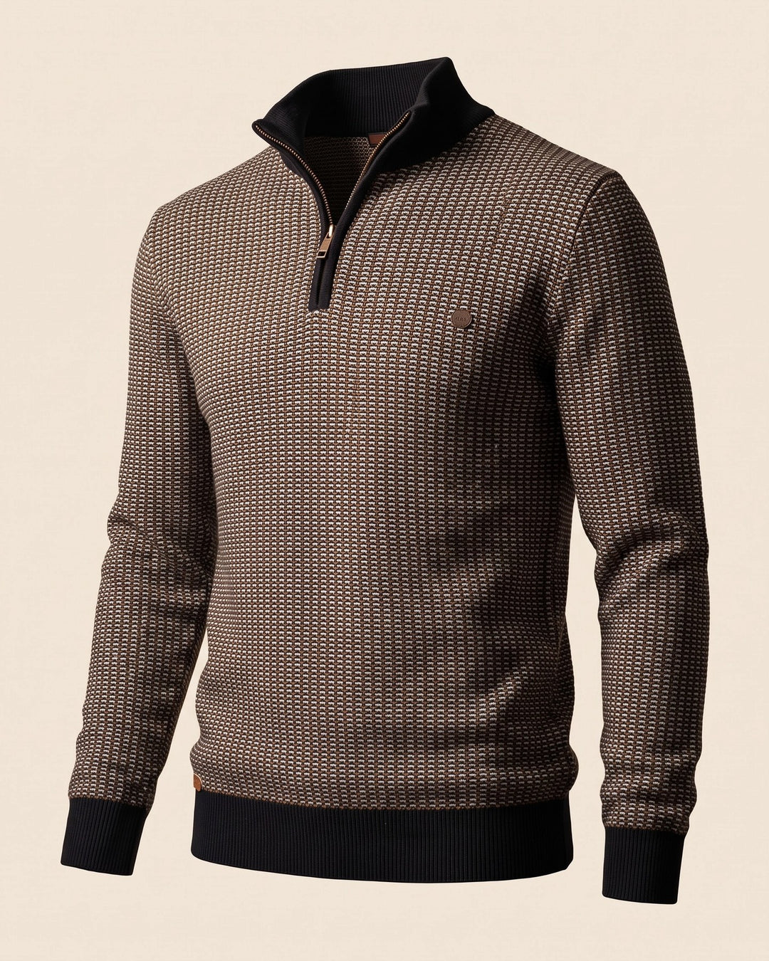 Lucio Cotton Quarter-Zip Sweater
