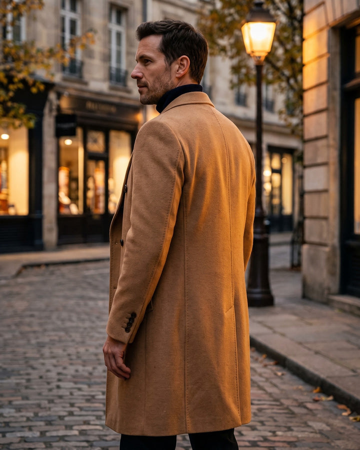 Alessandro Wool Double-Breasted Overcoat