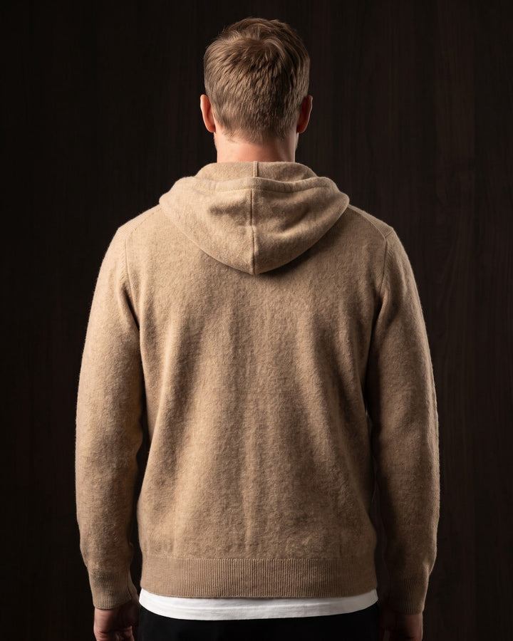 Vincenzo Reversible Cashmere Zip Hoodie
