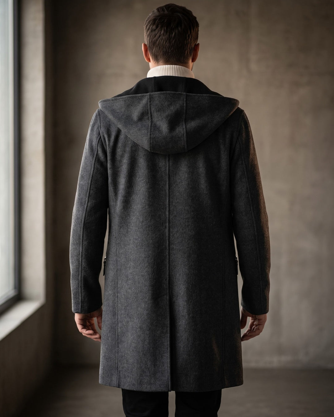 Edoardo Reversible Wool Hooded Coat