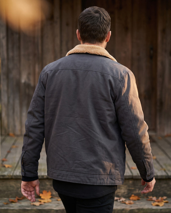 Silvio Cotton Sherpa-Lined Jacket