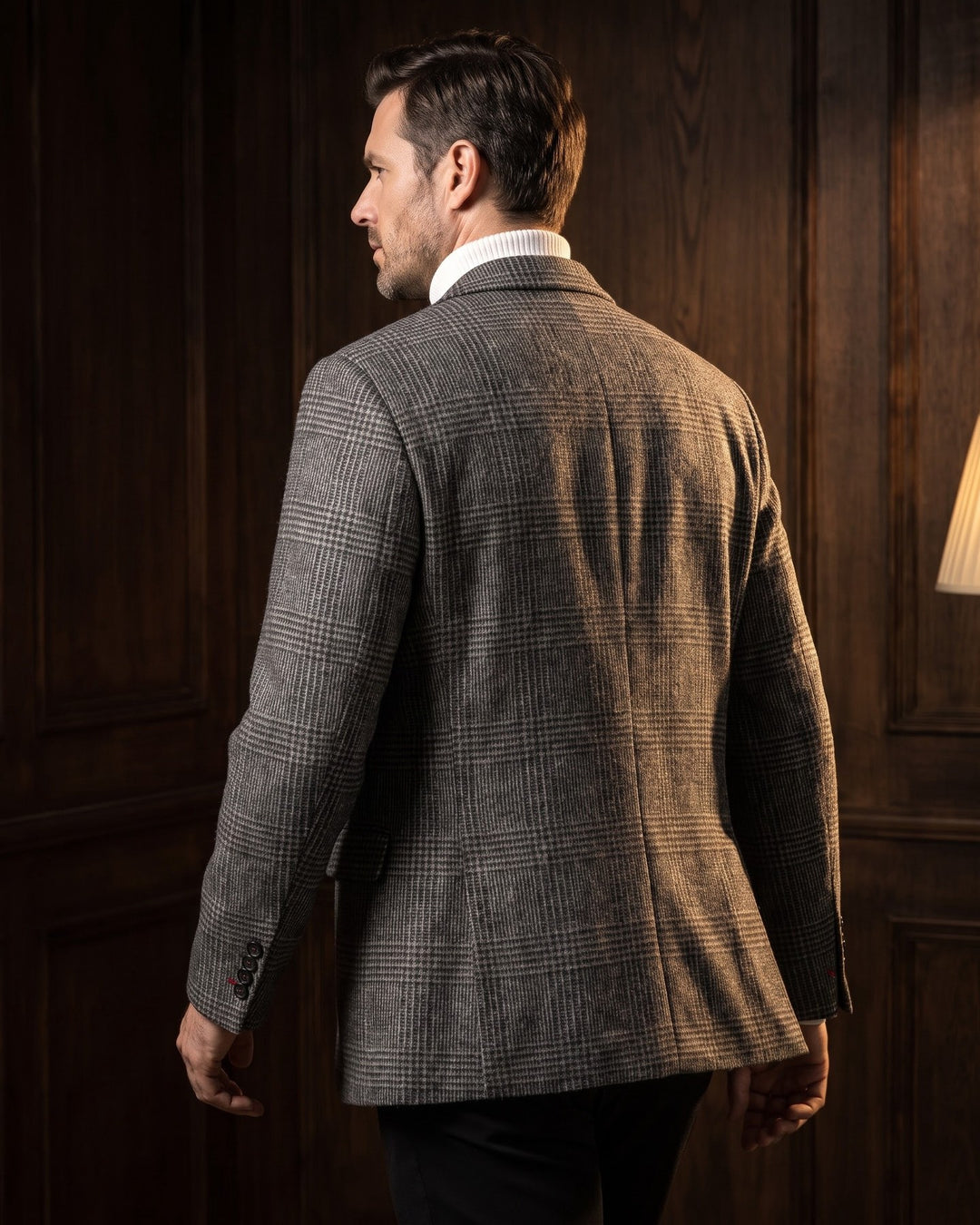 Giovanni Wool Glen Plaid Blazer