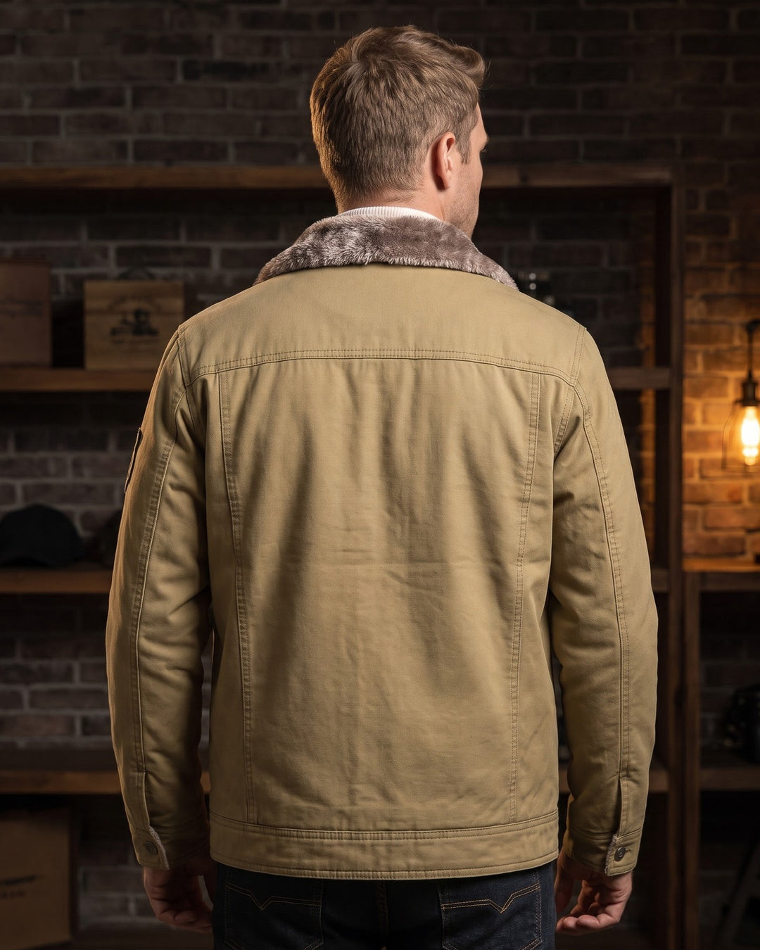 Raffaele Cotton Sherpa-Lined Jacket