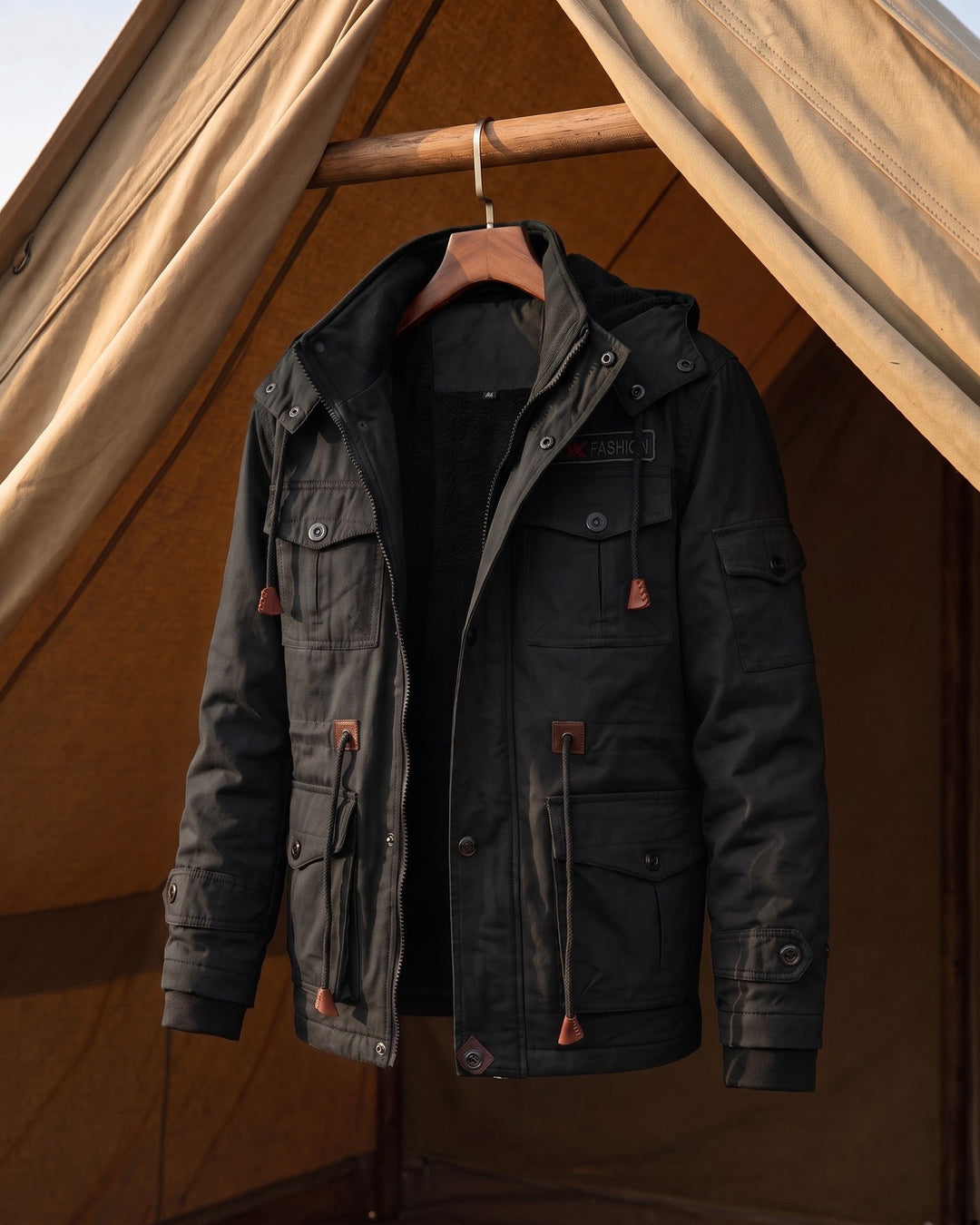 Paolo Cotton Fleece-Lined Jacket