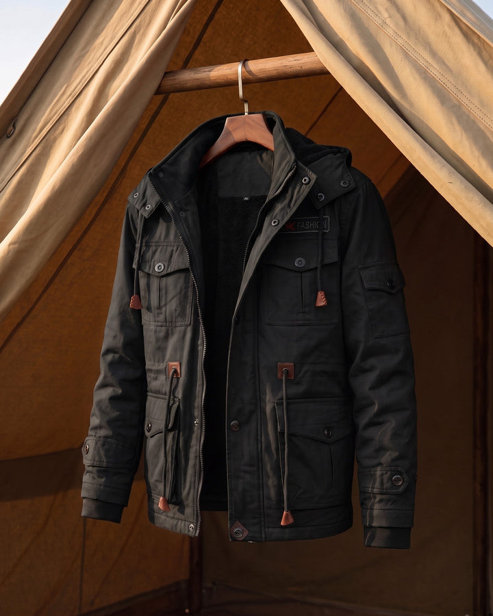 Paolo Cotton Fleece-Lined Jacket