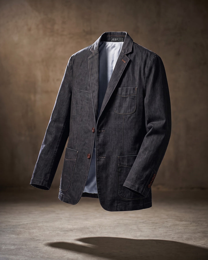 Lino Denim Blazer