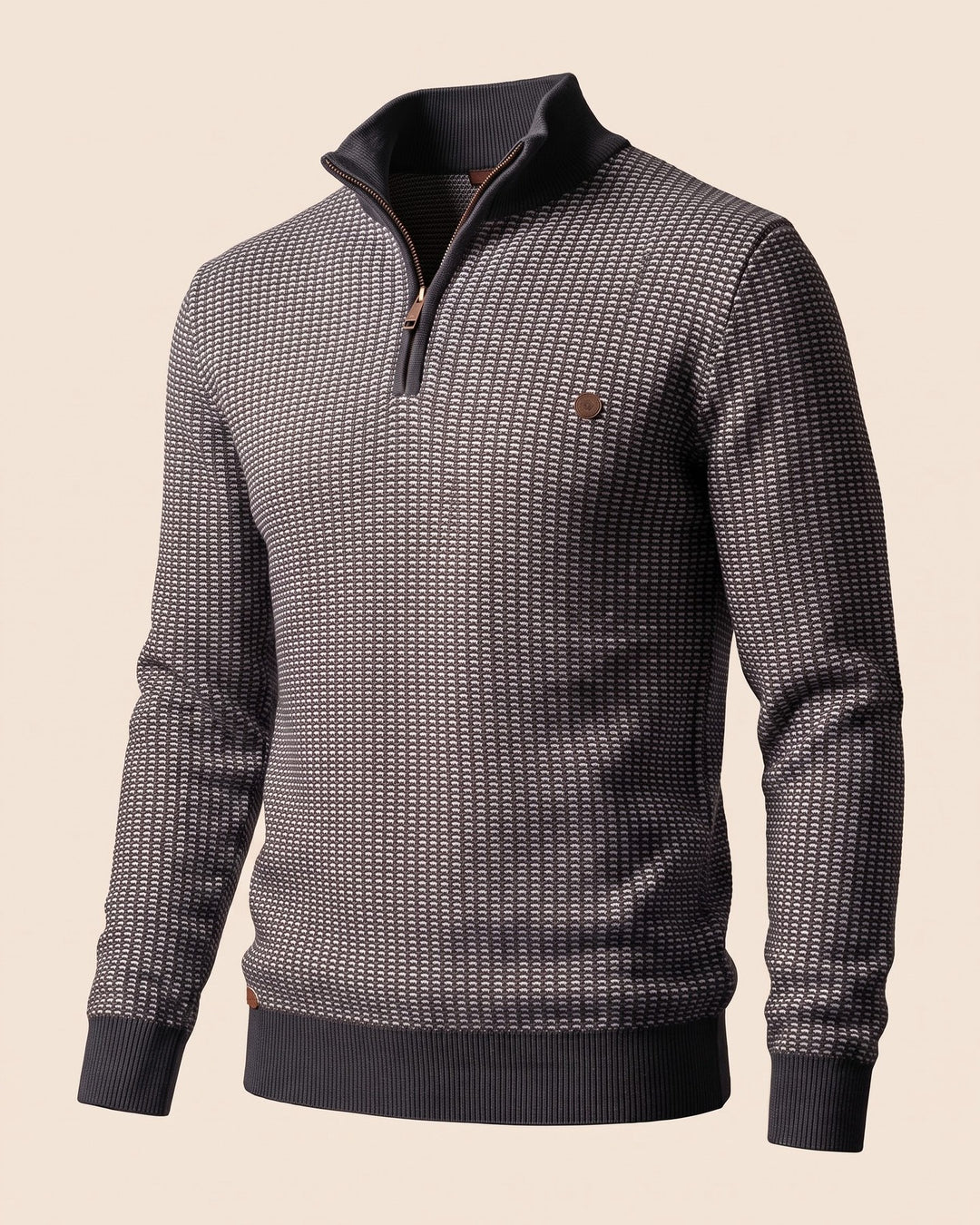 Lucio Cotton Quarter-Zip Sweater