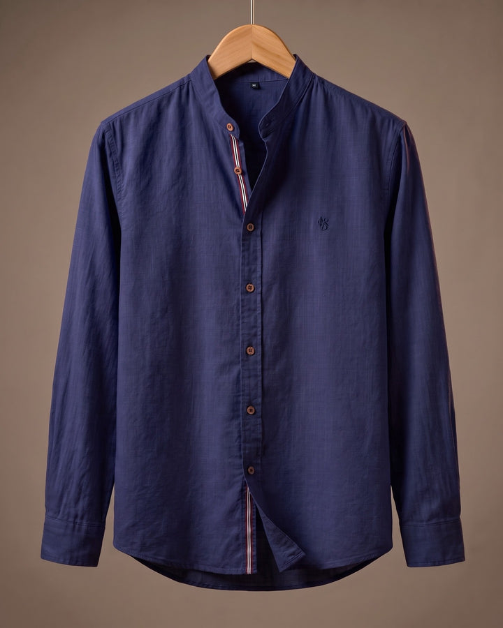 Ramiro Cotton Mandarin Collar Shirt