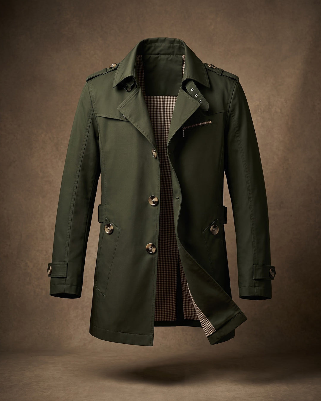 Maurizio Cotton Trench Coat