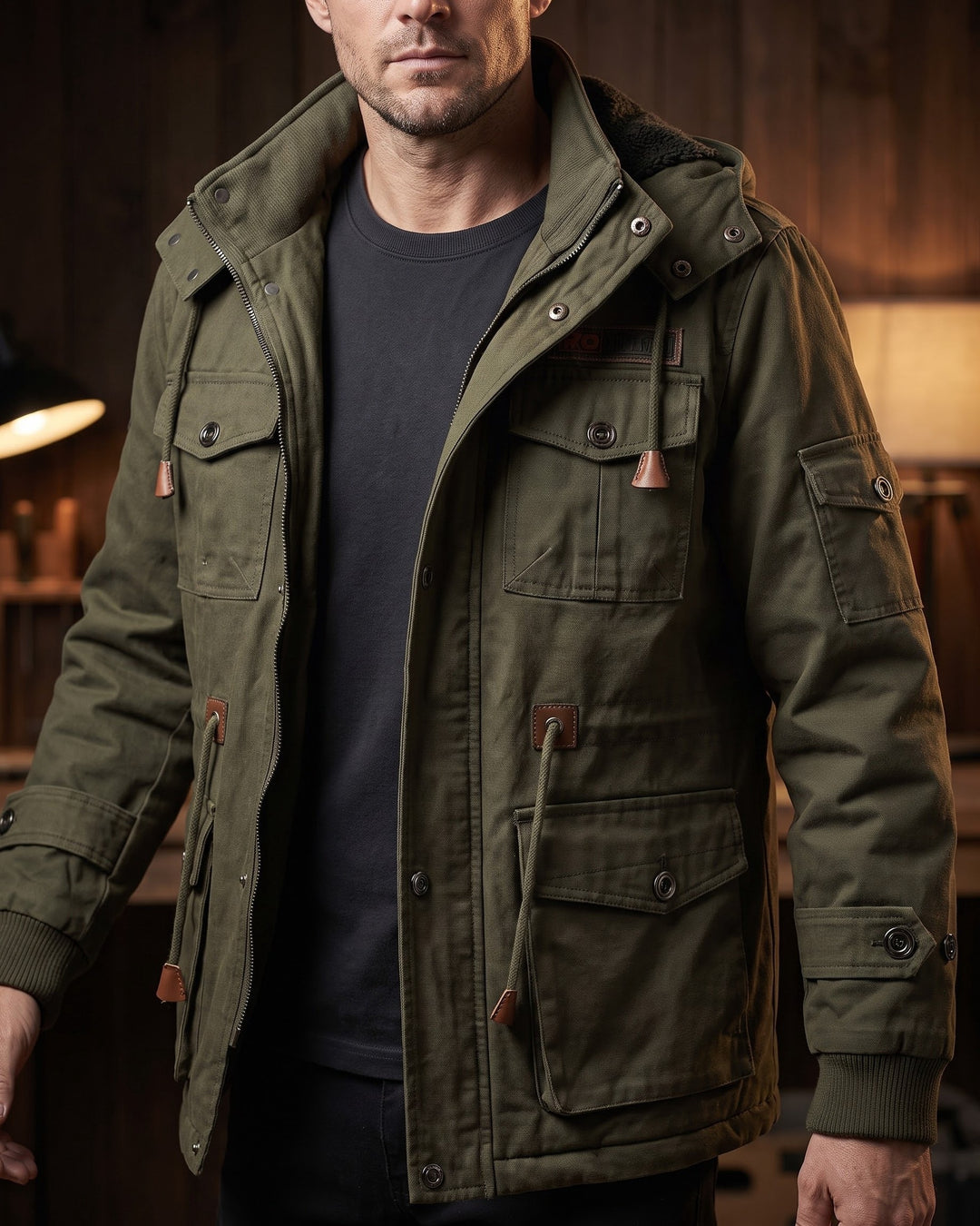 Oscar Cotton Military Jacket