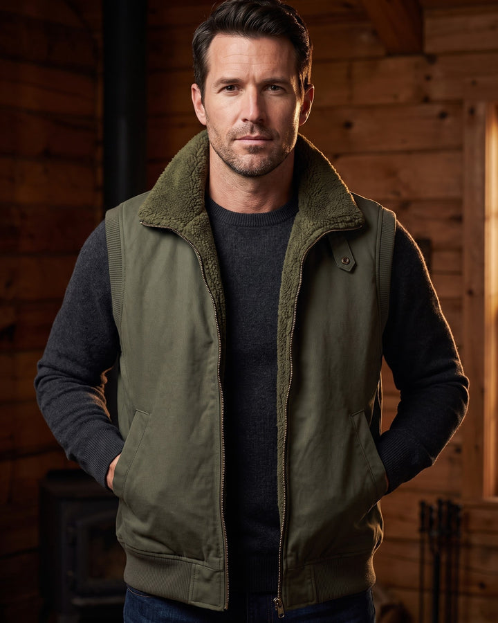 Aldo Cotton Sherpa-Collar Vest