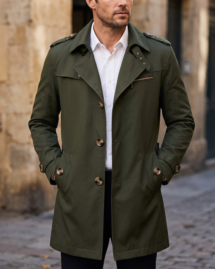Maurizio Cotton Trench Coat