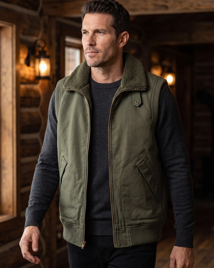 Aldo Cotton Sherpa-Collar Vest