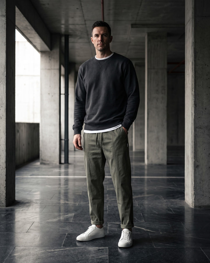 Virgilio Cotton Drawstring Trousers