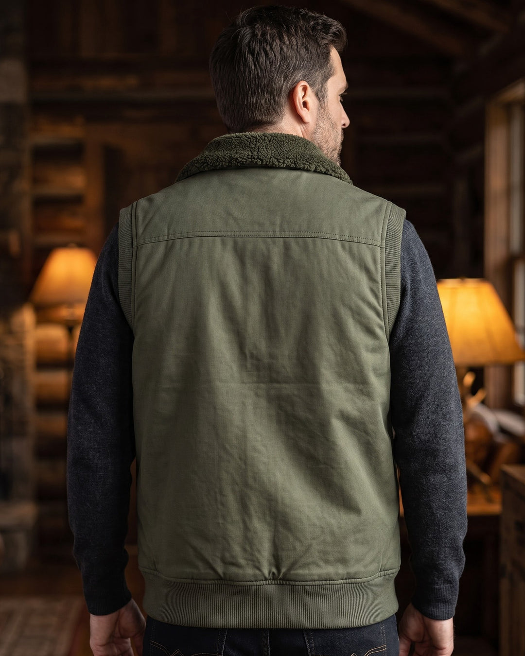 Aldo Cotton Sherpa-Collar Vest