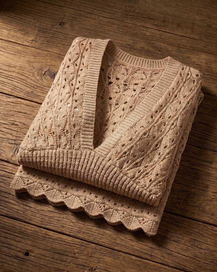 Romina Open-Knit Mini Dress
