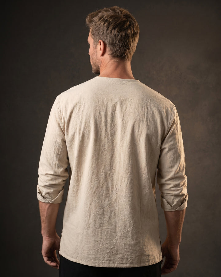 Vicente Cotton Blend Linen Shirt