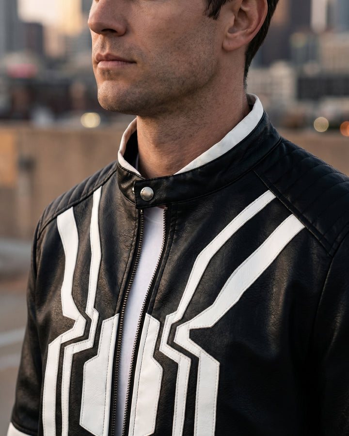 Maurizio Faux Leather Jacket