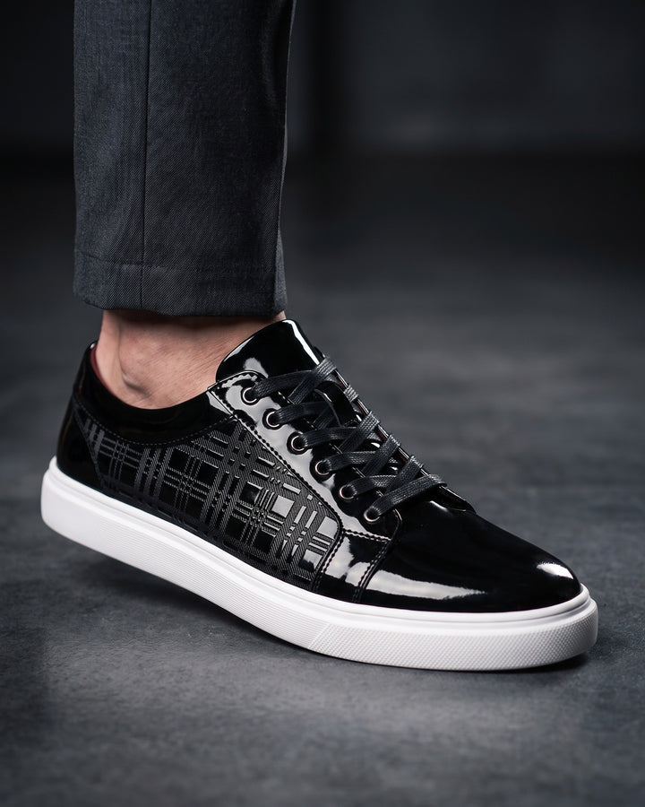 Marino Patent-Effect Sneakers