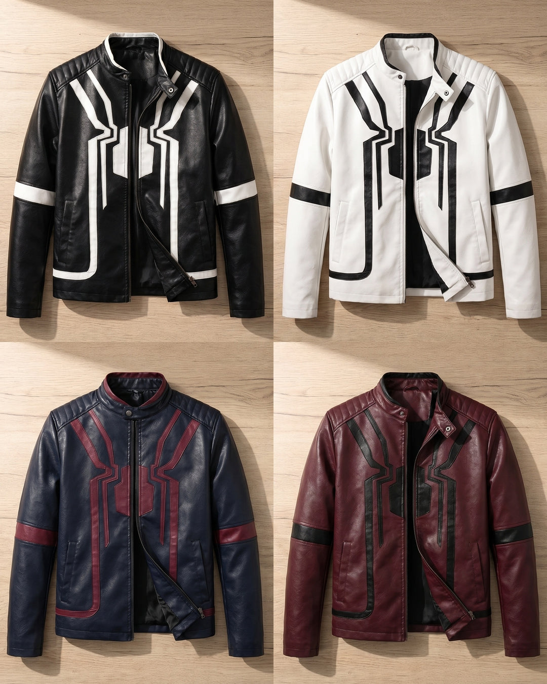 Maurizio Faux Leather Jacket
