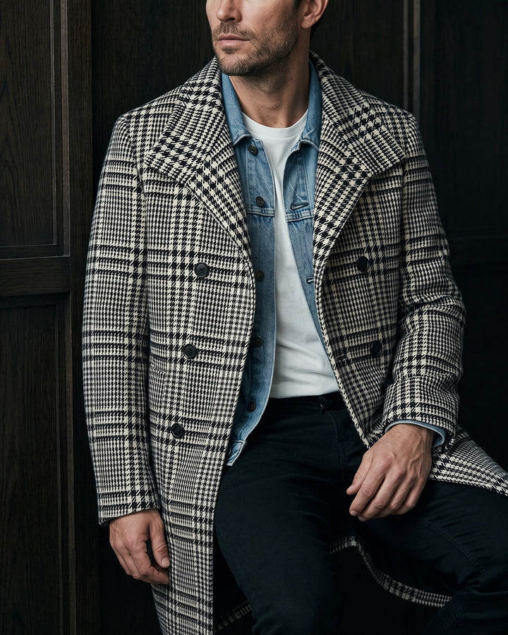 Gennaro Glen Plaid Overcoat