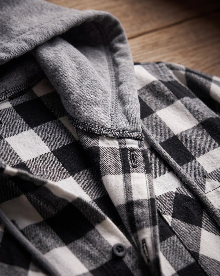 Pietro Hooded Flannel Overshirt