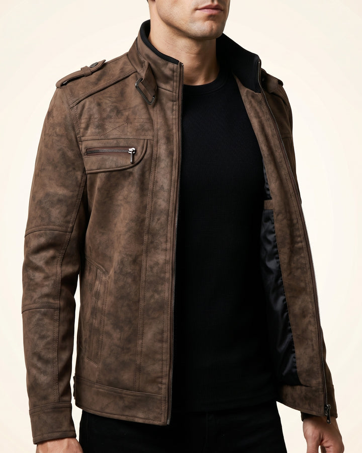 Valentino Leather Moto Jacket