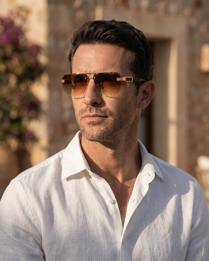 Tadeo Rimless Sunglasses