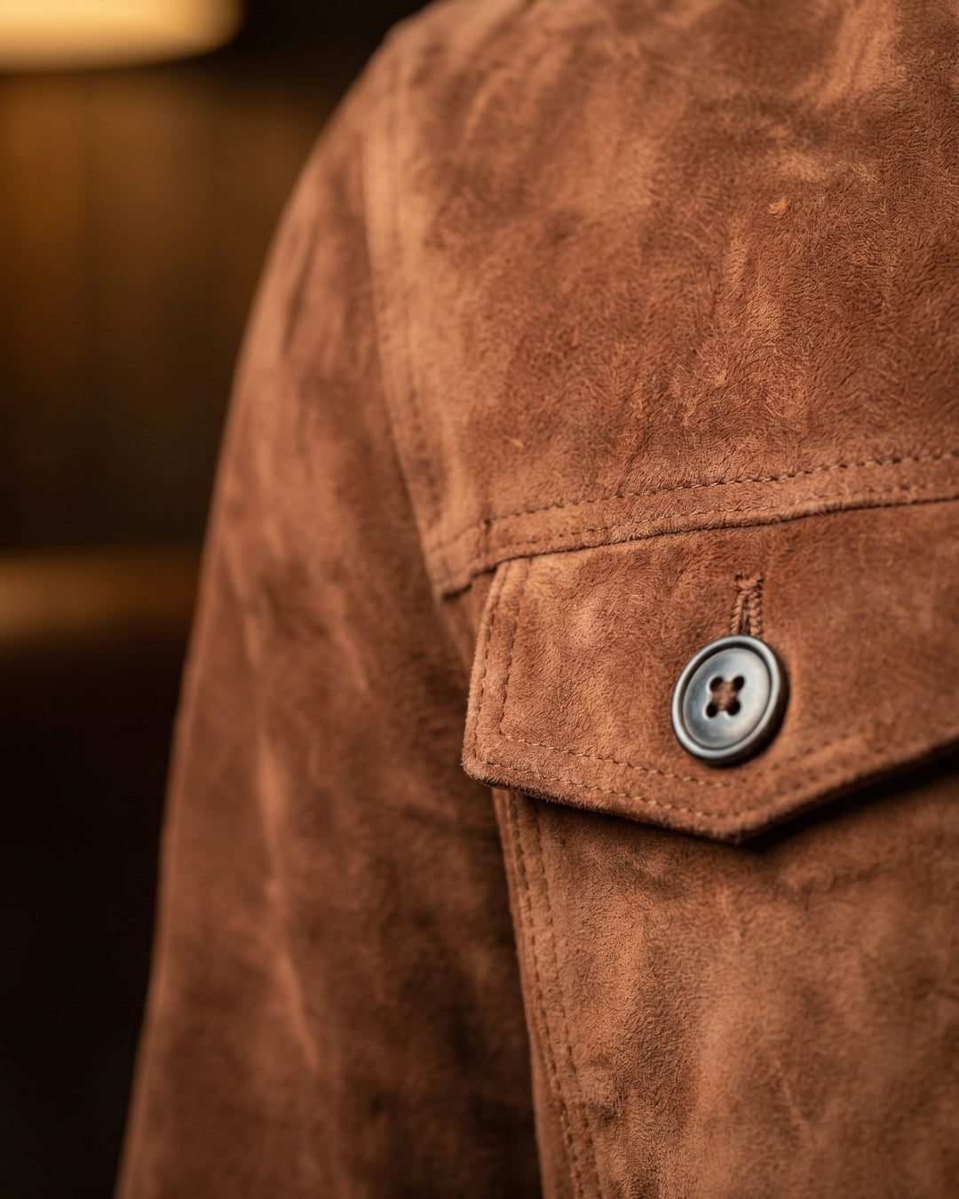 Vincenzo Suede Shirt Jacket