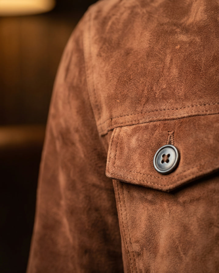 Vincenzo Suede Shirt Jacket