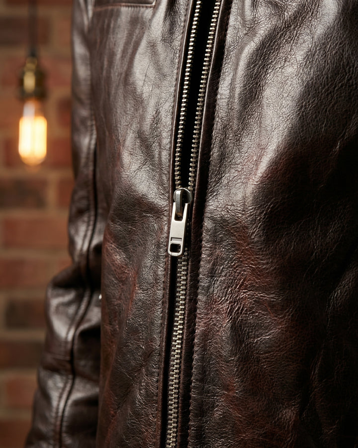 Virgilio Faux Leather Moto Jacket