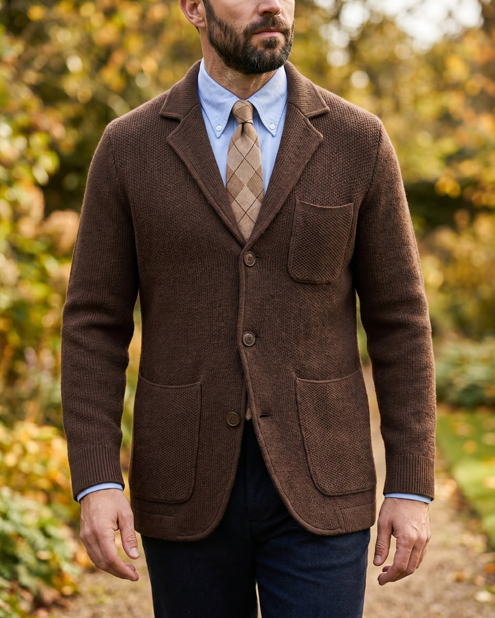 Giuliano Cotton Knit Blazer