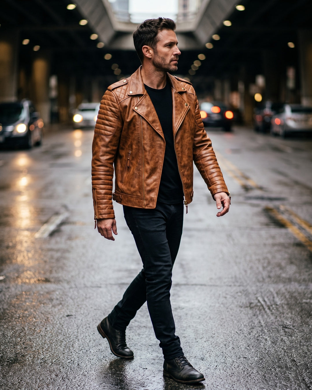 Aldo Faux Leather Biker Jacket
