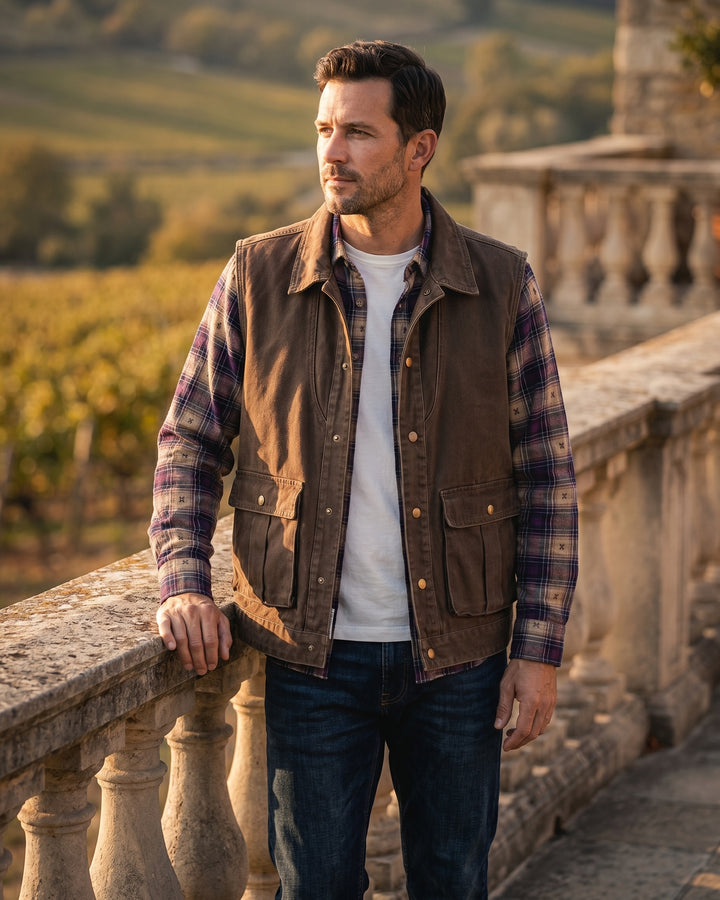Edoardo Cotton Cargo Vest