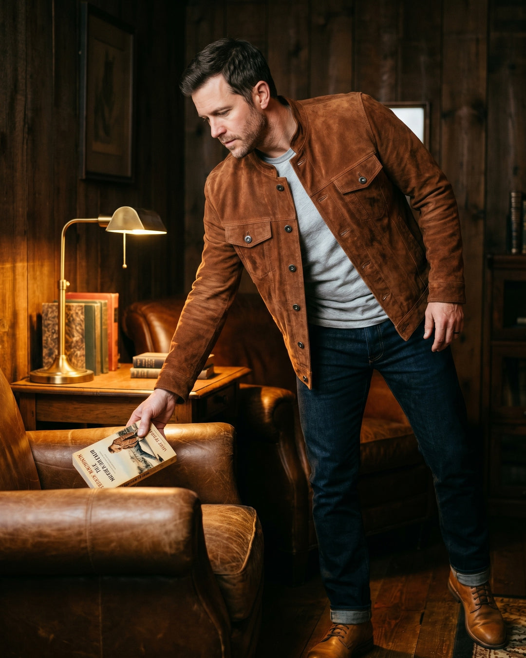 Vincenzo Suede Shirt Jacket