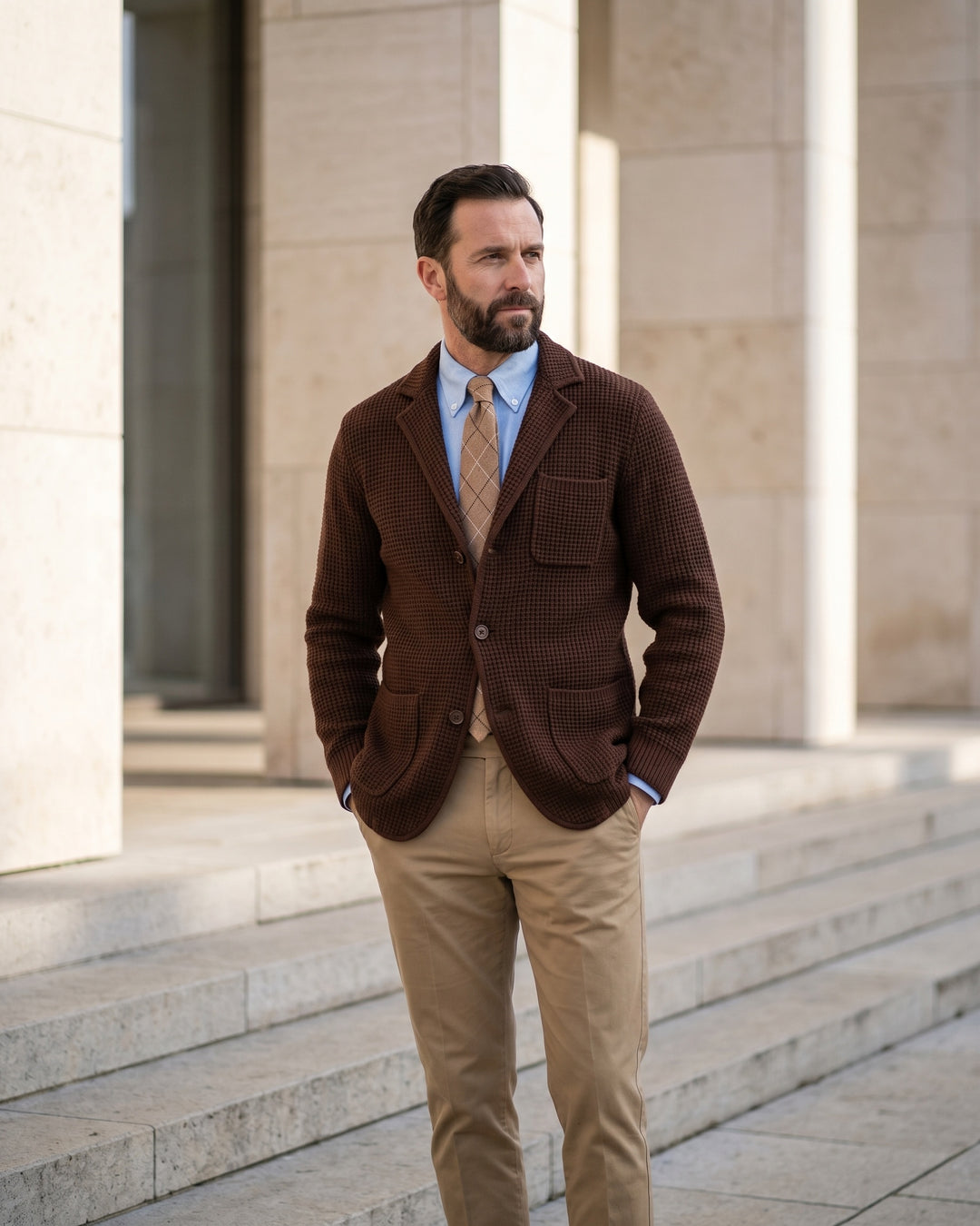 Giuliano Cotton Knit Blazer