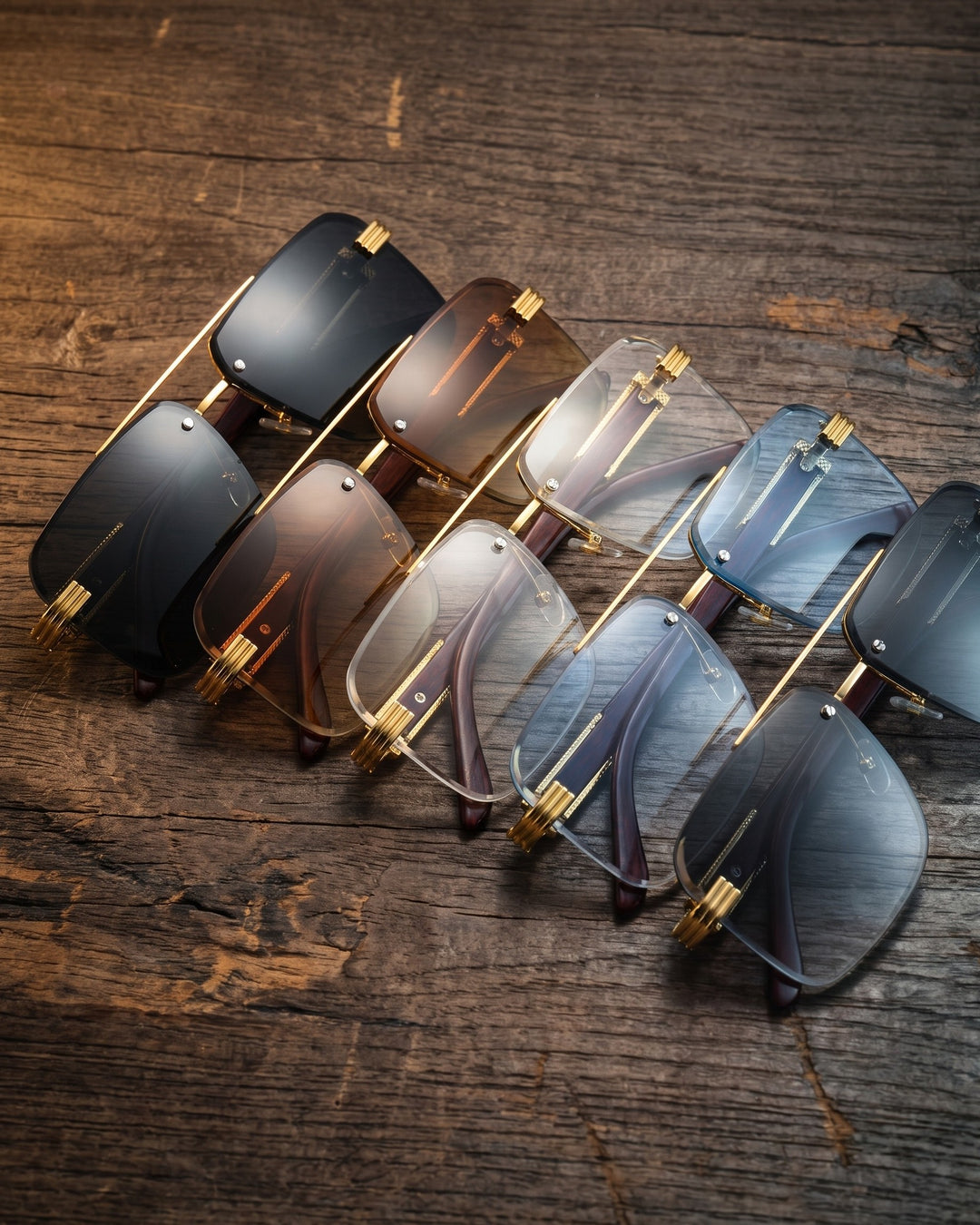Tadeo Rimless Sunglasses