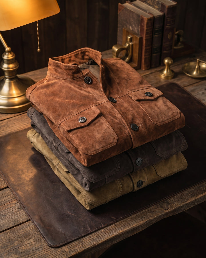 Vincenzo Suede Shirt Jacket