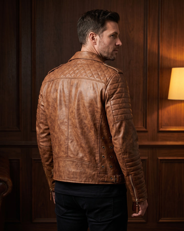 Aldo Faux Leather Biker Jacket