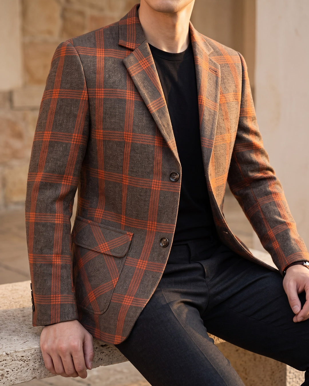 Carlo Windowpane Blazer