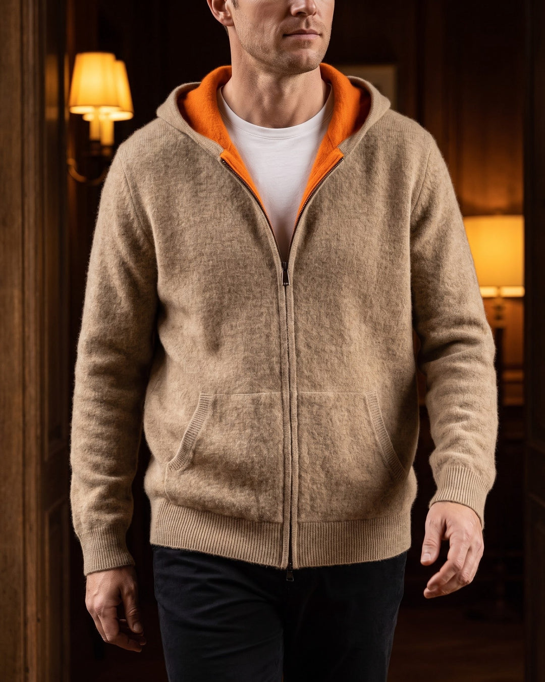 Donato Cashmere Zip Hoodie