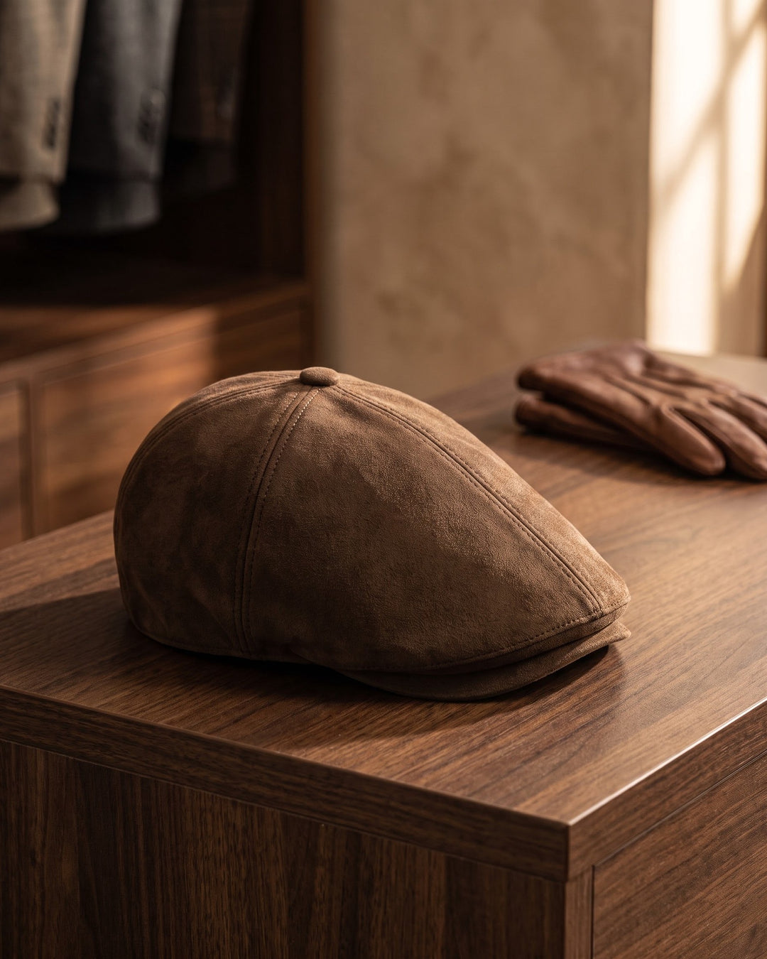 Romeo Suede Flat Cap