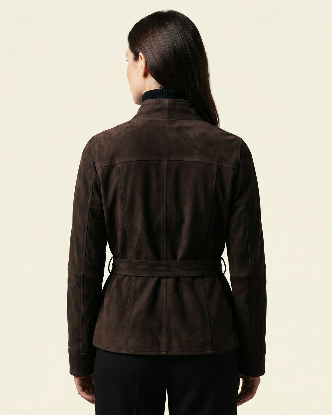 Maddalena Suede Belted Jacket