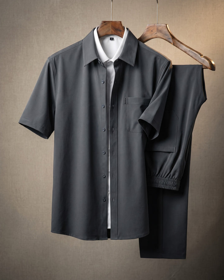 Domenico Short-Sleeve Shirt and Trouser Set