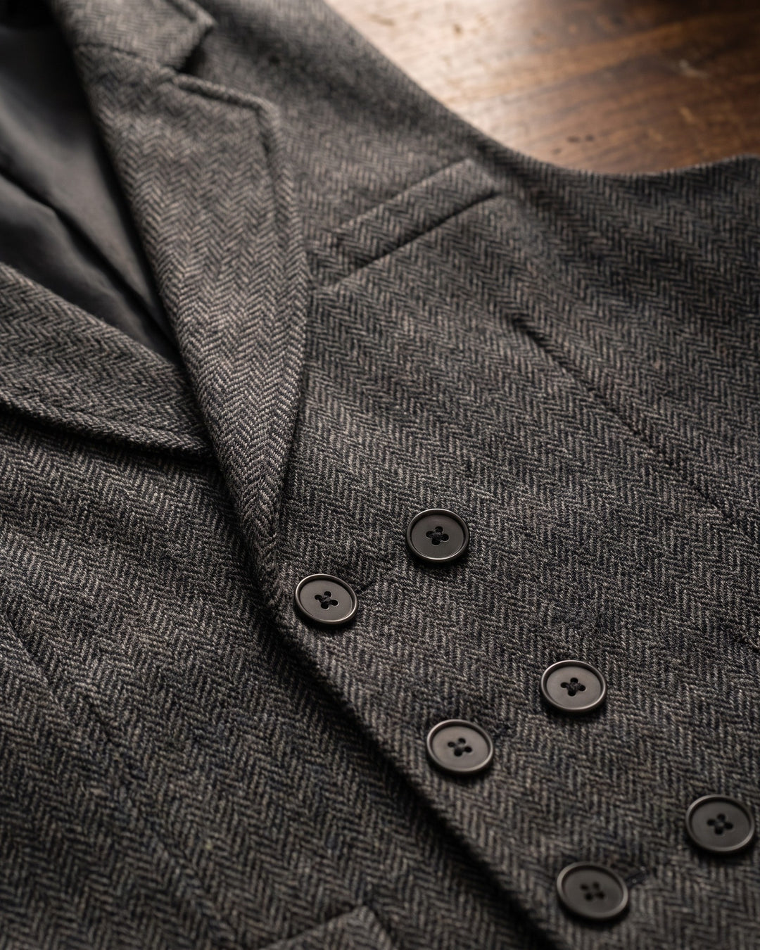 Guido Herringbone Tweed Vest