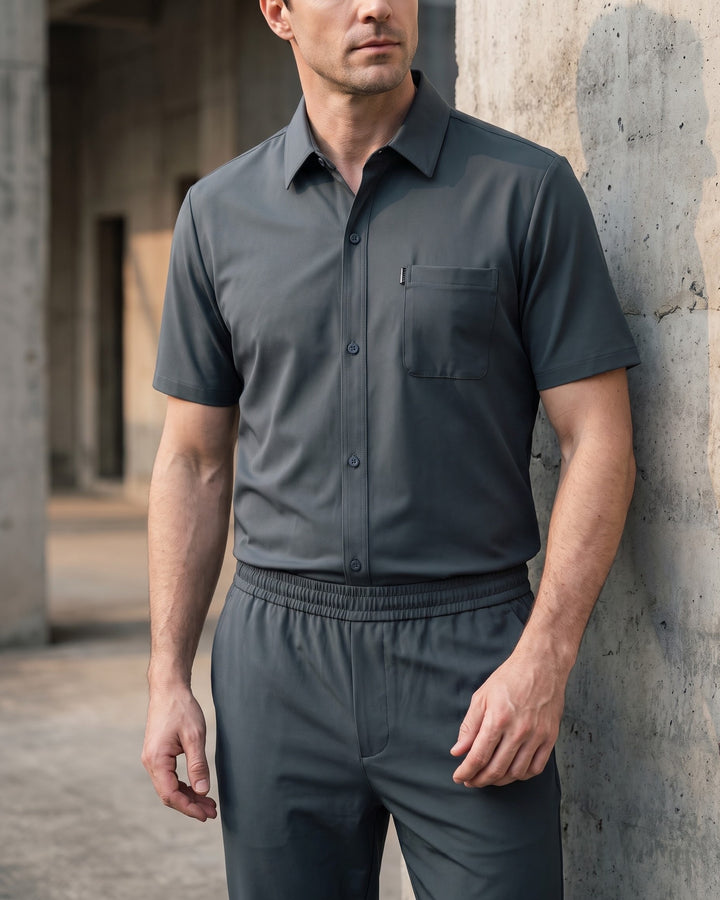 Domenico Short-Sleeve Shirt and Trouser Set