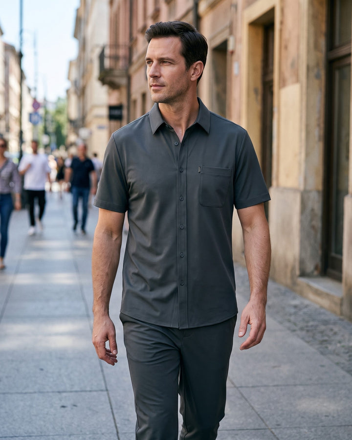 Domenico Short-Sleeve Shirt and Trouser Set