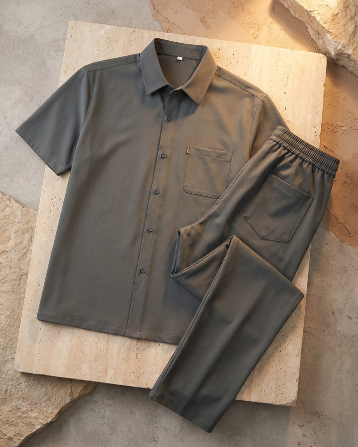 Domenico Short-Sleeve Shirt and Trouser Set