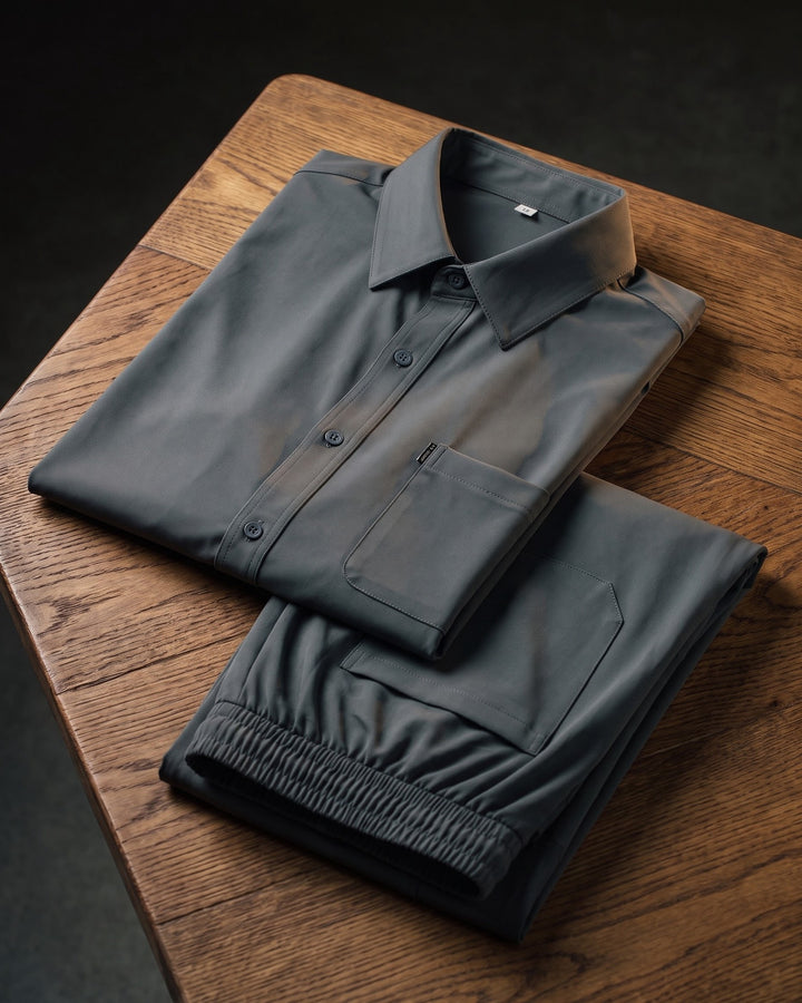 Domenico Short-Sleeve Shirt and Trouser Set